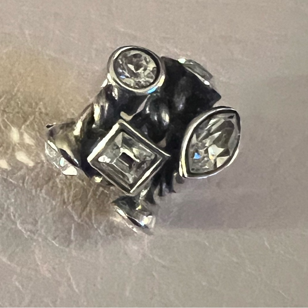 Chamilia Marquis Sterling Silver Swarovski Clear Charm Bead - Picture 4 of 5